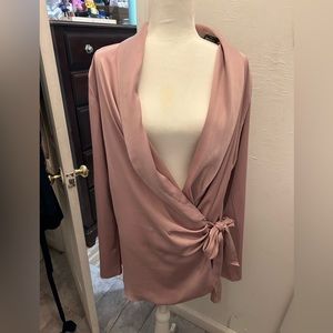 Pink satin dress
